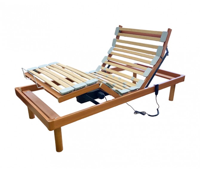 Estrado articulado elétrico madeira (solteiro)