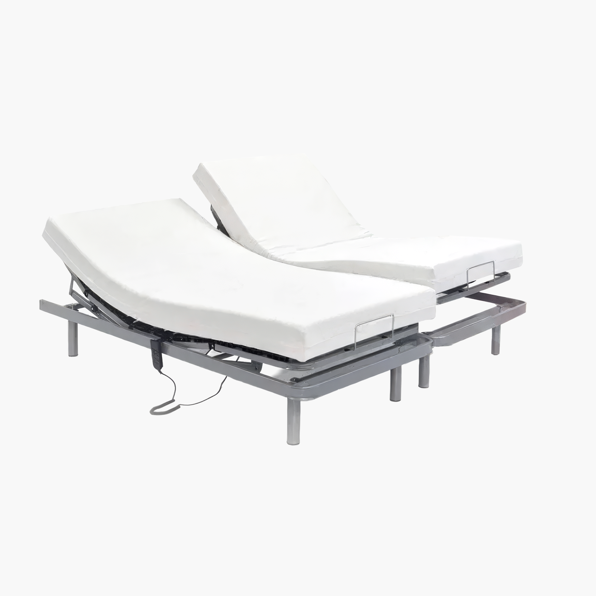 Conjunto- 2 articulados elétricos metal + 2 colchões soja