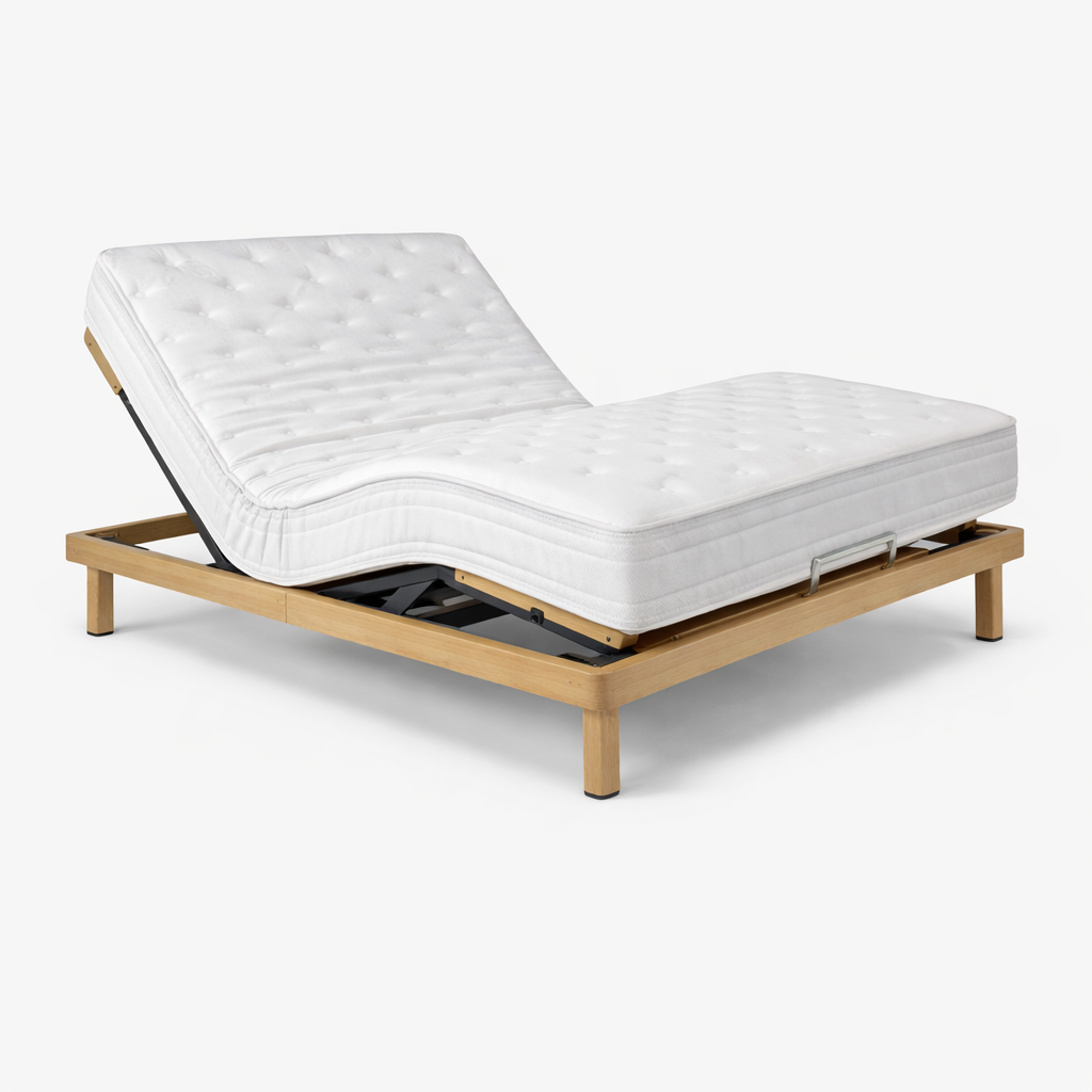 Conjunto-1 Articulado madeira elétrico casal + 1 colchão casal Comfort