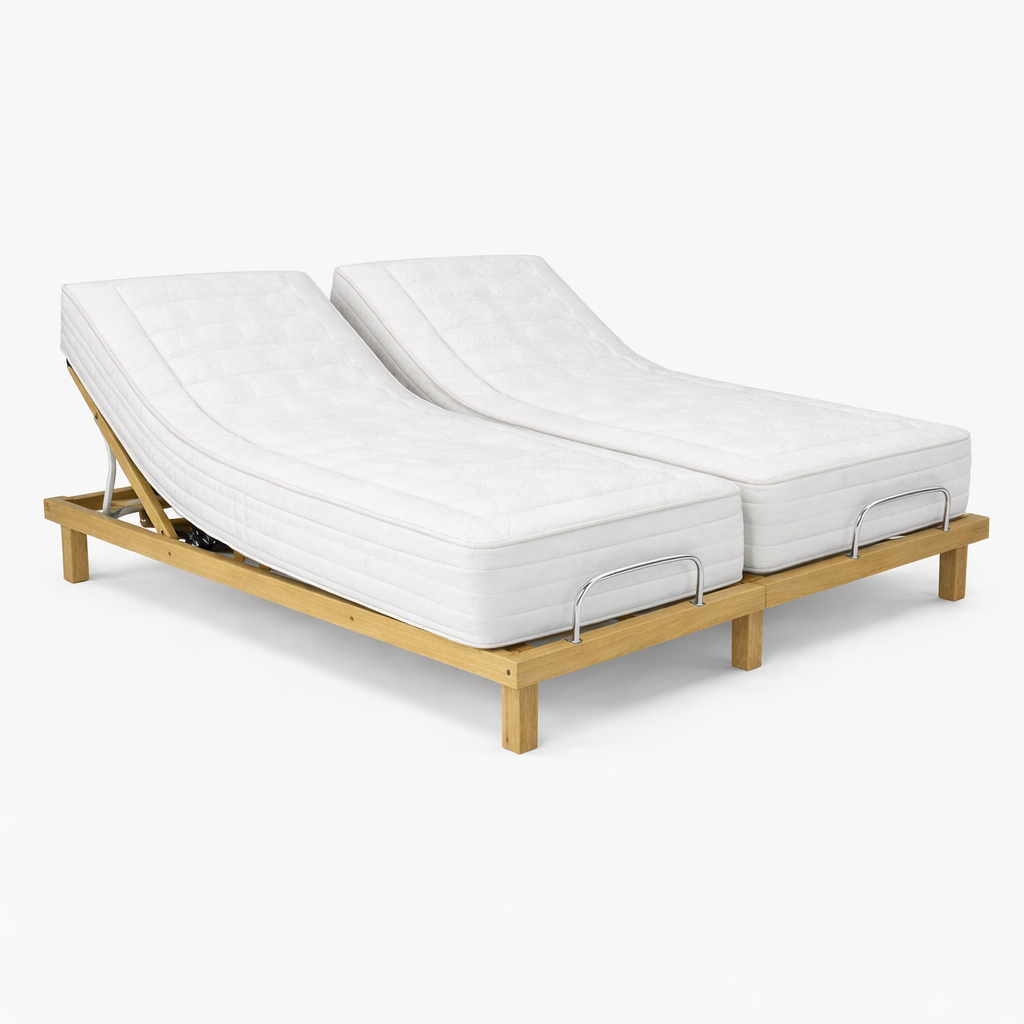 Pack 2 Articulados madeira elétricos + 2 colchões Bio